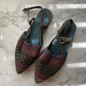 Free People Artisan Ethnic  Embroidery Espadrille sandals